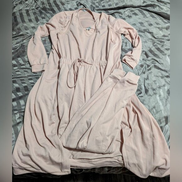 Comfy jumpsuit with matching full length sweater cardigan - Picture 1 of 1